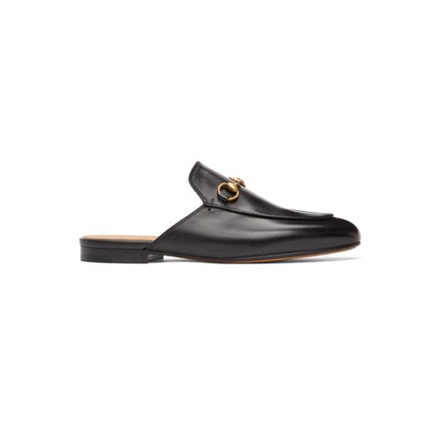 Gucci: Black Princetown Classic Loafers 